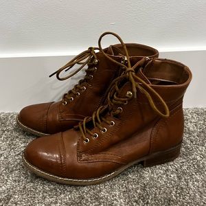 Brown Leather Aldo Combat Boots size 7.5